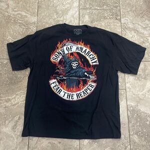 Sons of Anarchy Flame Reaper T Shirt size‎ 2XL